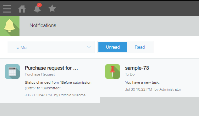 The "Feature activation" screen