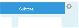 Screenshot: The "Settings" icon of a "Table" field is displayed to the right of the field