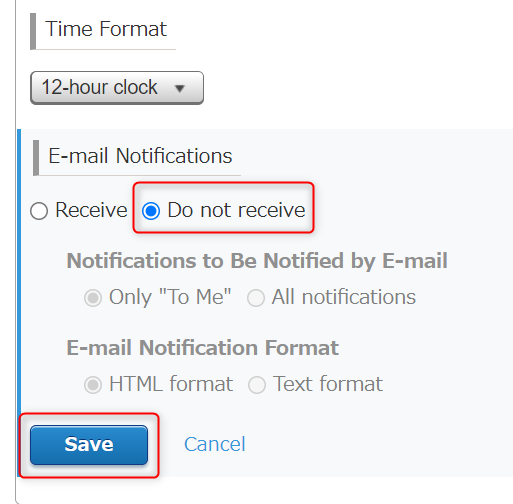 Opening "Personal settings"